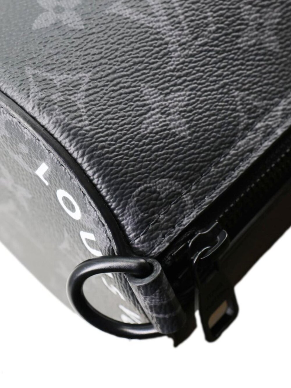 Louis Vuitton  Polochon PM Soft Monogram Eclipse Canvas Crossbody Bag Black - Picture 6 of 13